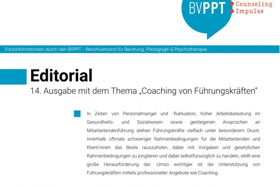 Counseling Impulse Januar 2026